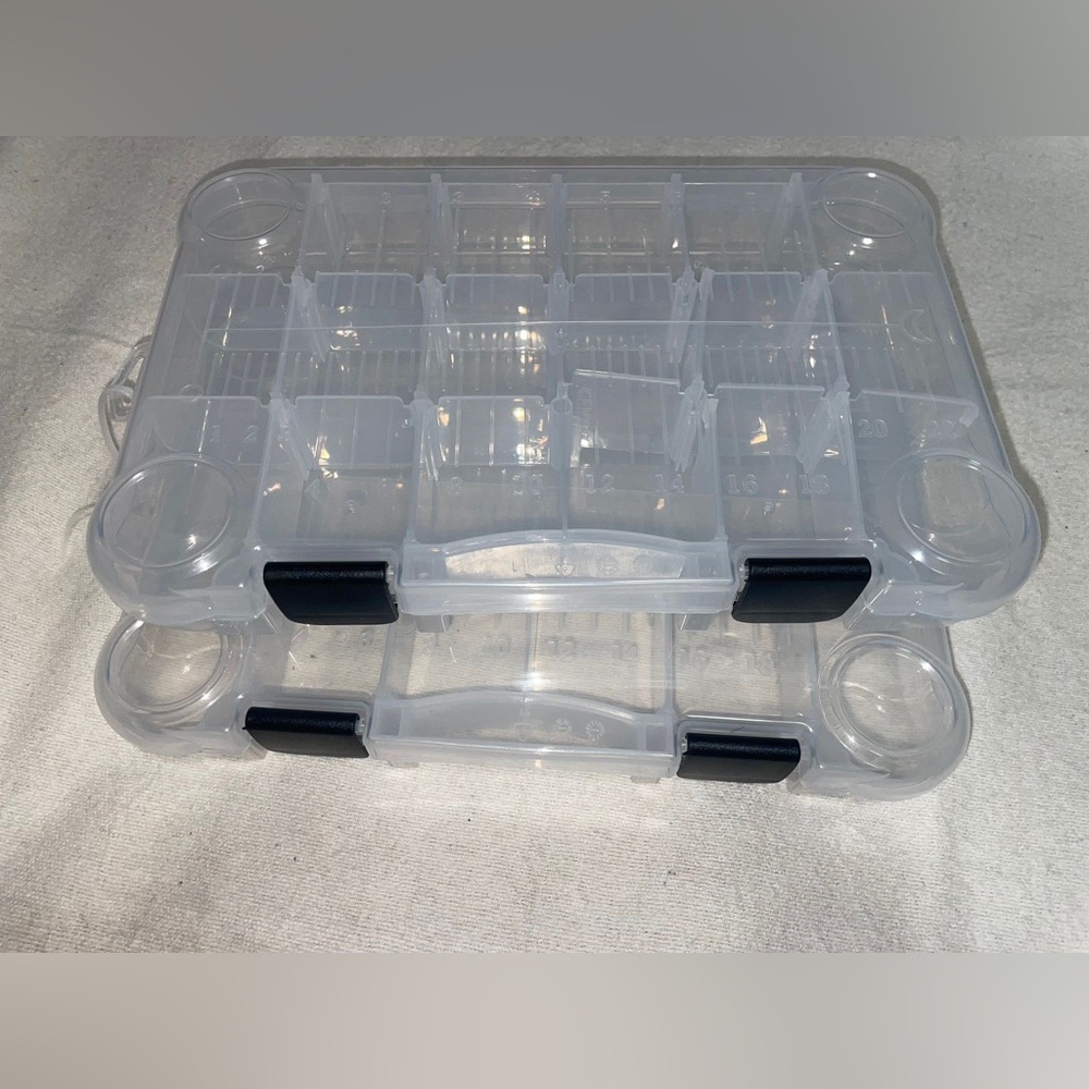 NWT 2 Lure boxes okeechobe never used, plastic box, organizer for small things